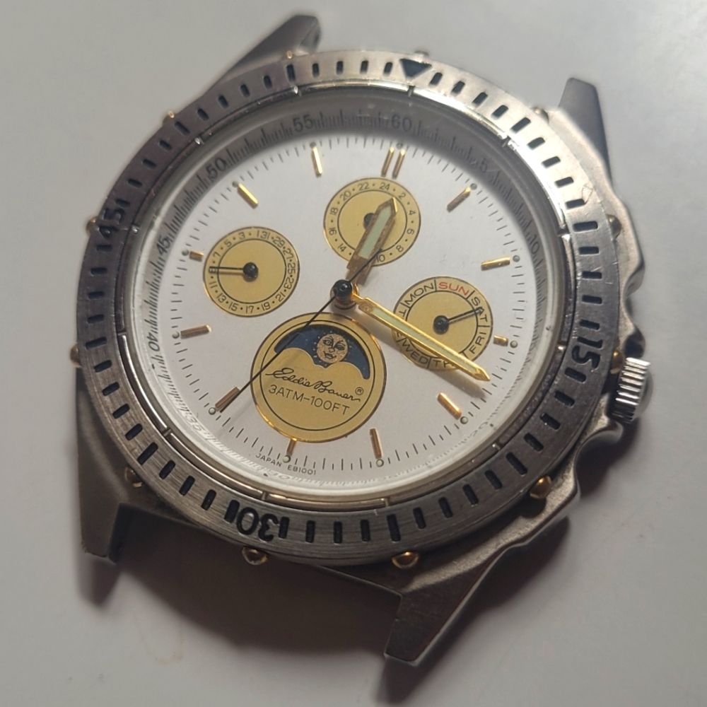 Vintage wristwatches, Eddie Bauer and Vantage